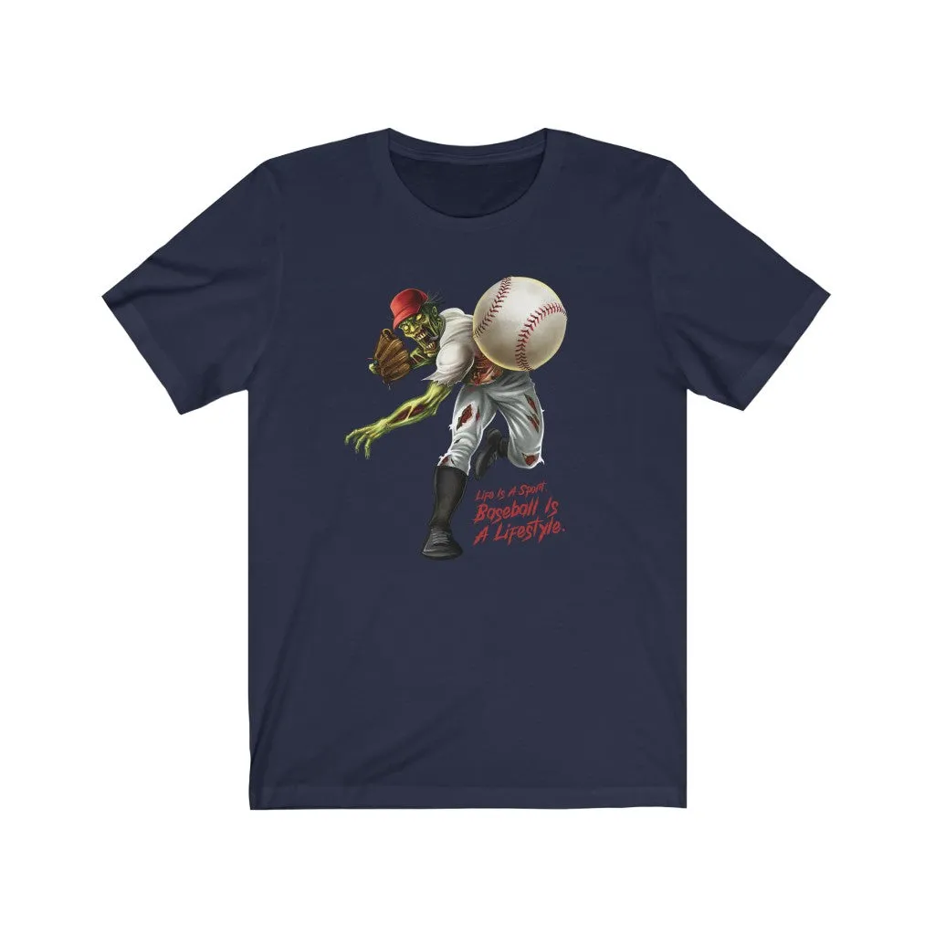Baseball Pitcher Short Sleeve Graphic T-Shirt