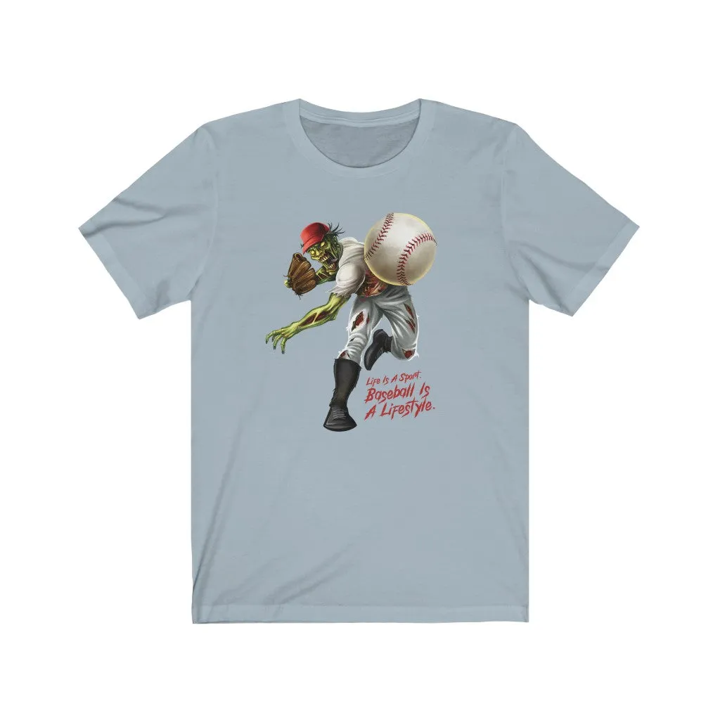 Baseball Pitcher Short Sleeve Graphic T-Shirt