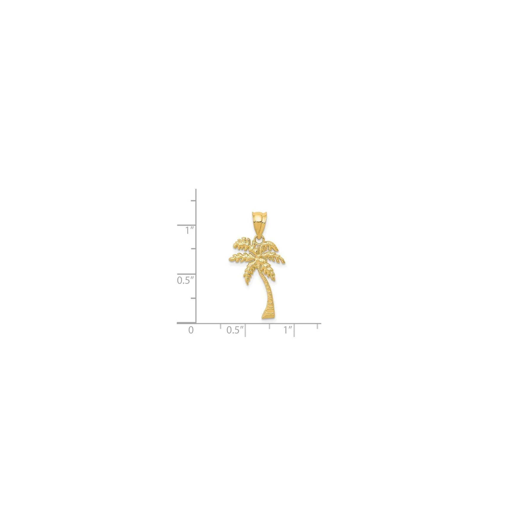 Beach Palm Tree Pendant (14K)