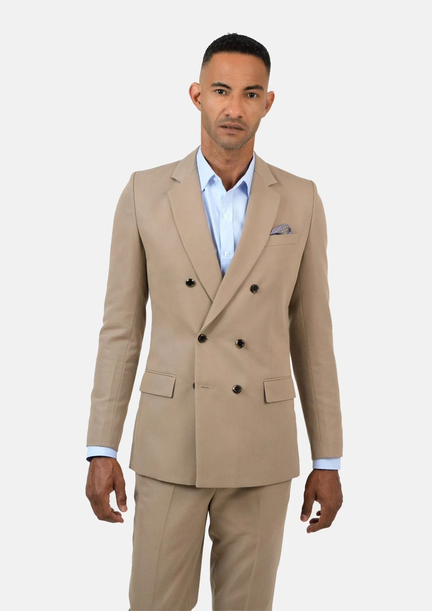 Beekman Khaki Cotton Suit