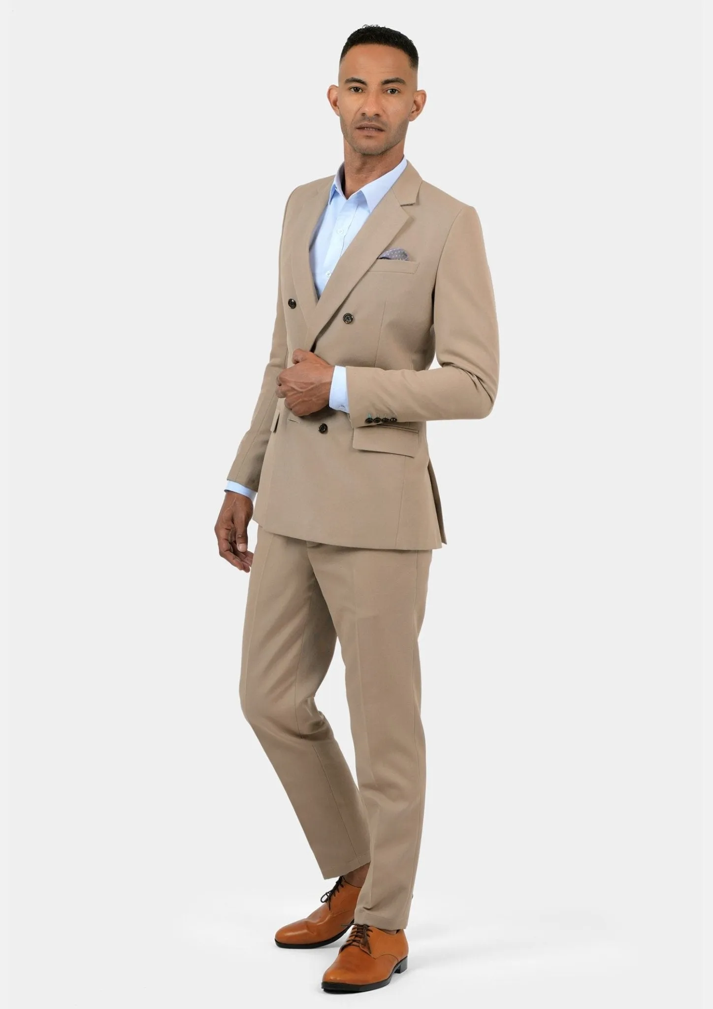 Beekman Khaki Cotton Suit