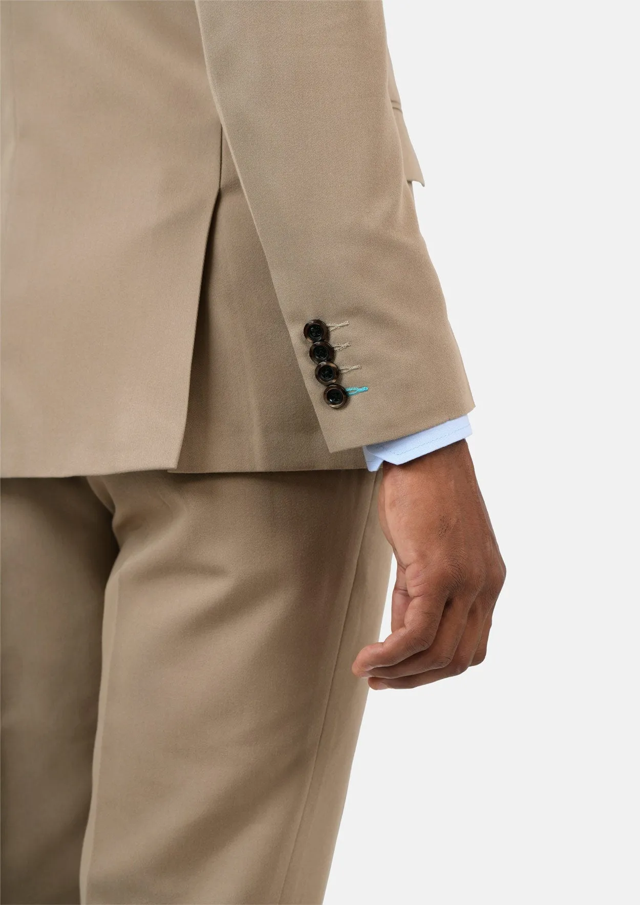 Beekman Khaki Cotton Suit