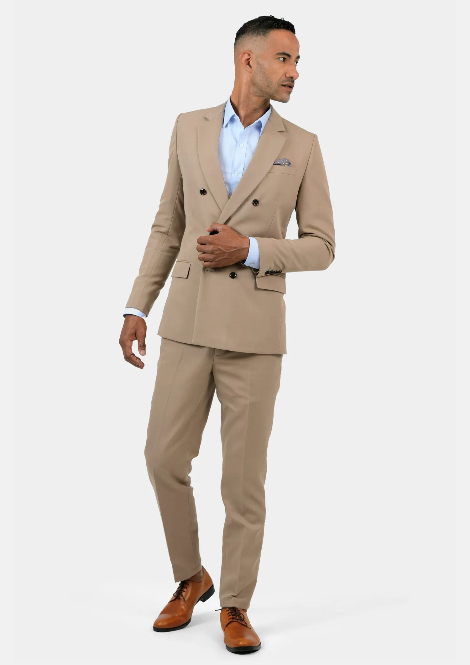 Beekman Khaki Cotton Suit