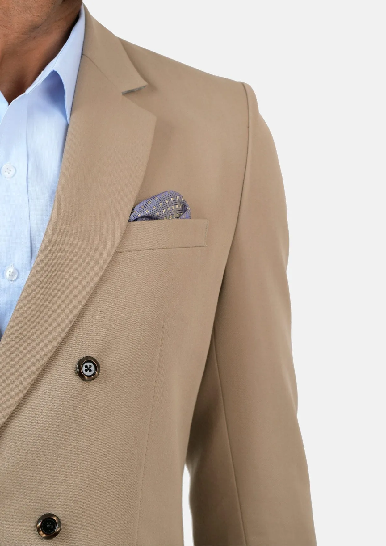Beekman Khaki Cotton Suit