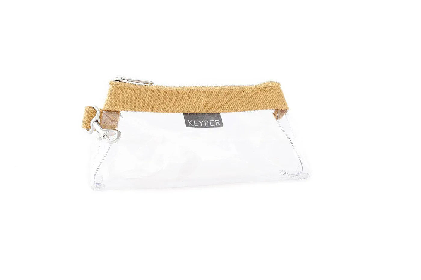 Beige Classic Canvas CLEAR Bag with monogram