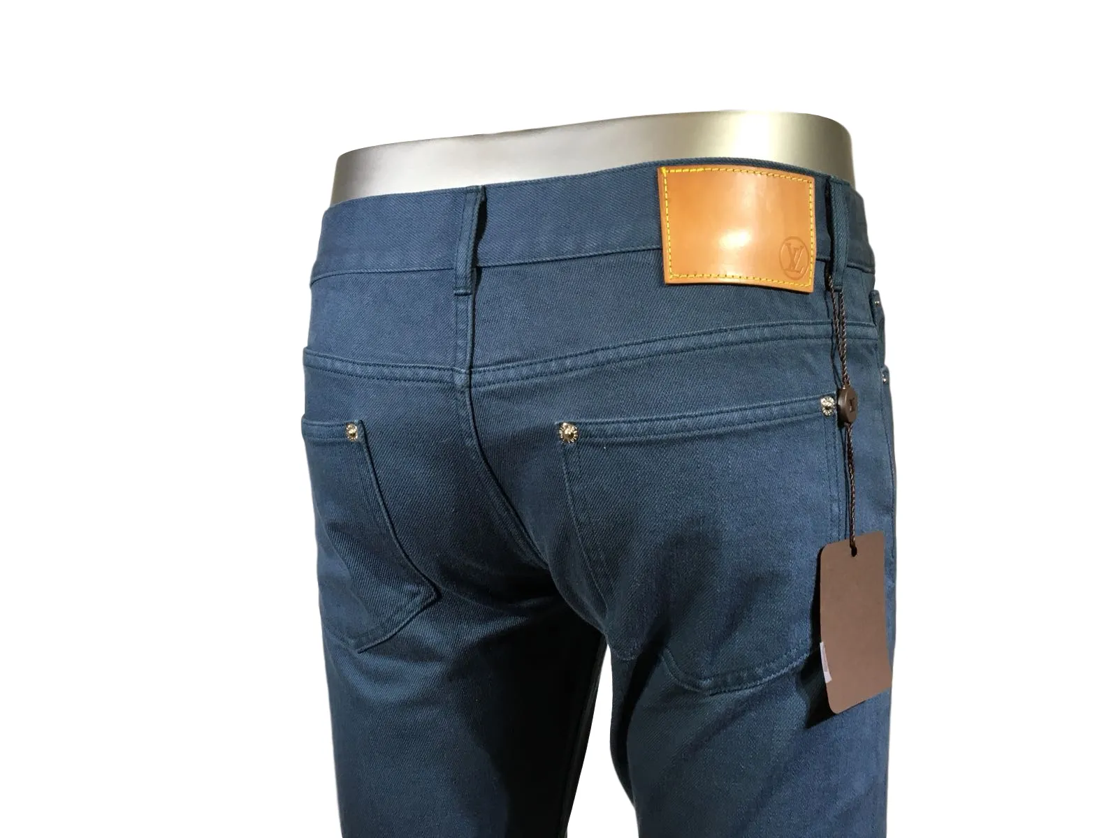 Beige Patch Jeans