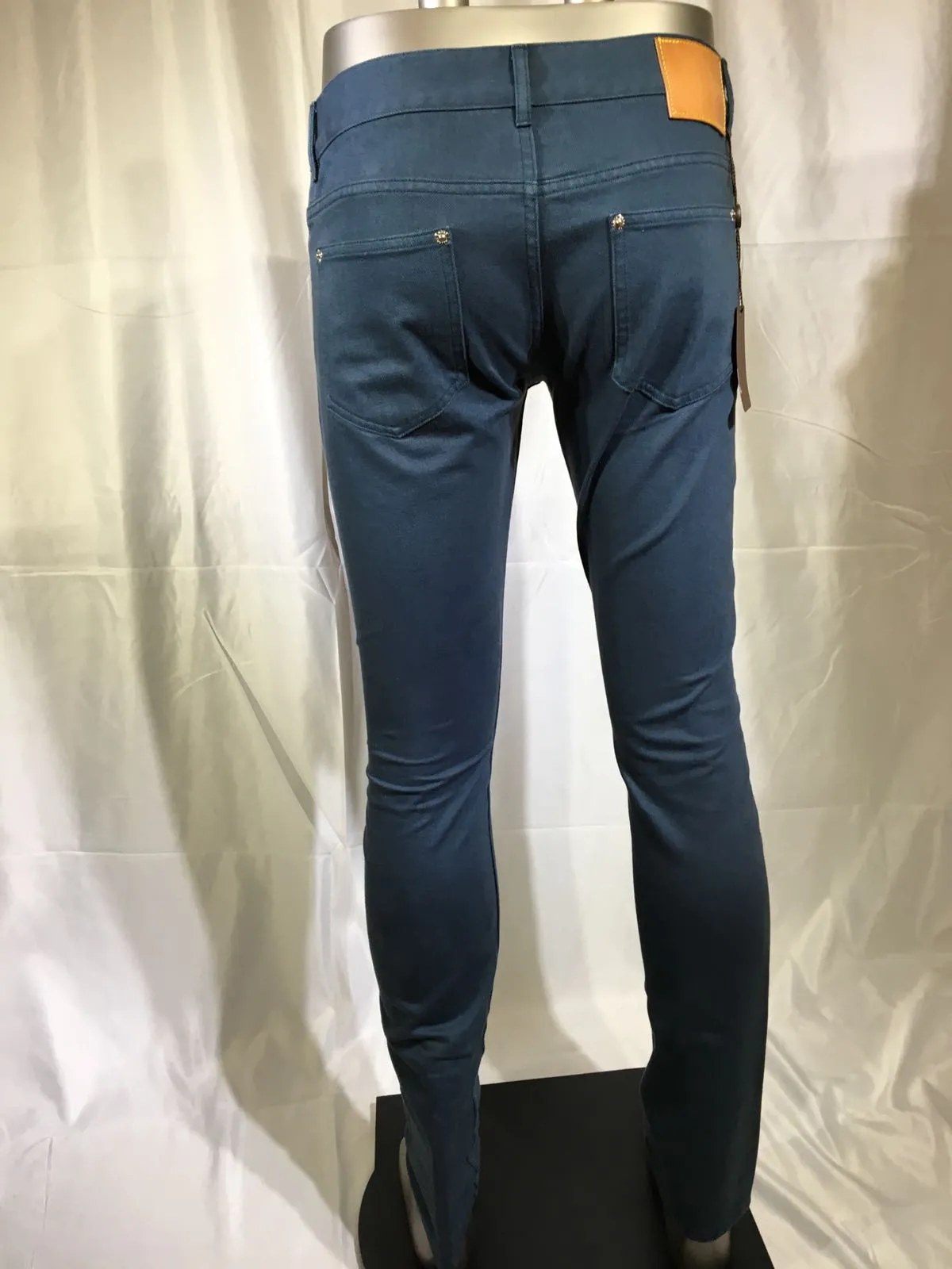 Beige Patch Jeans