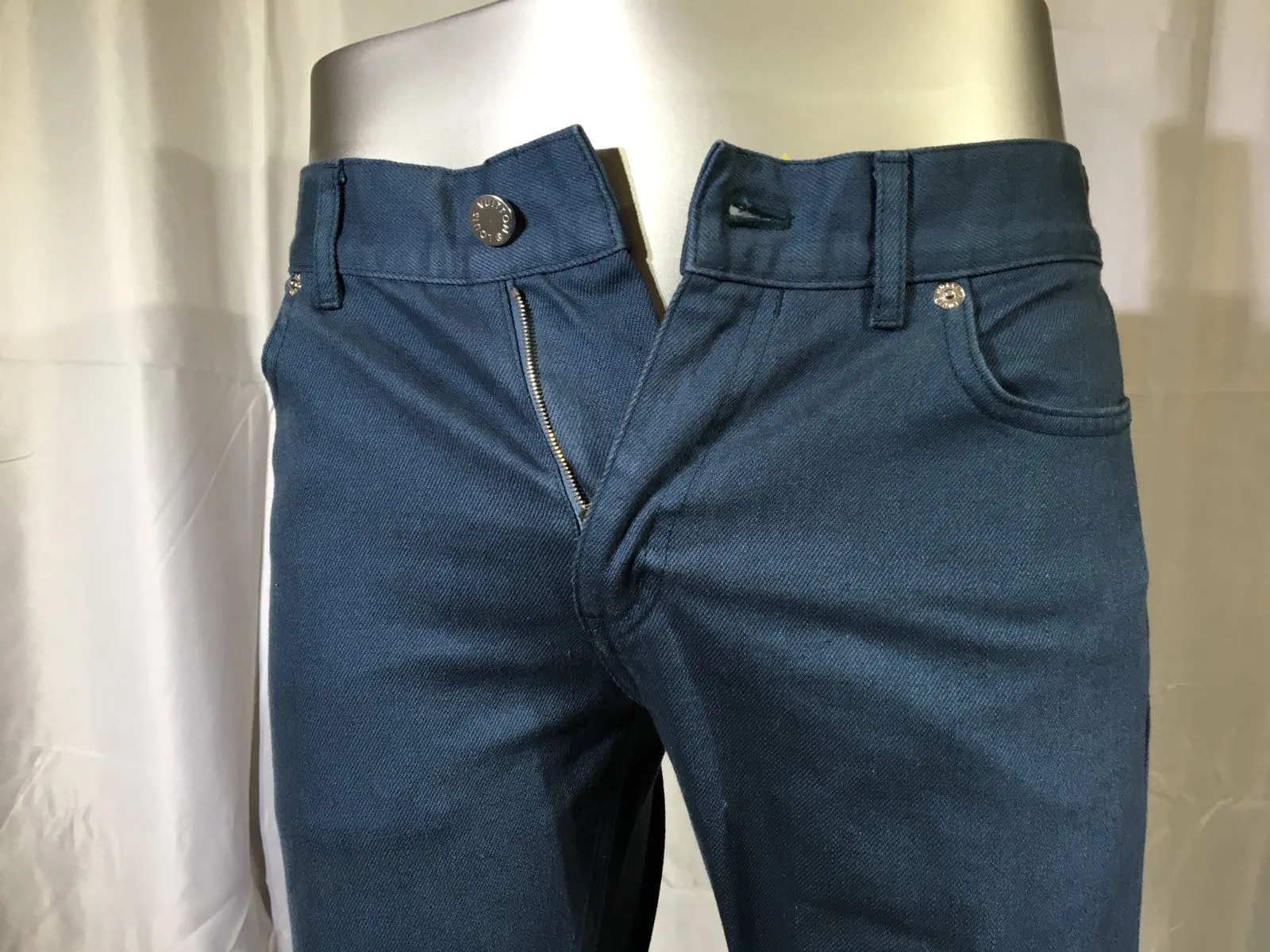 Beige Patch Jeans
