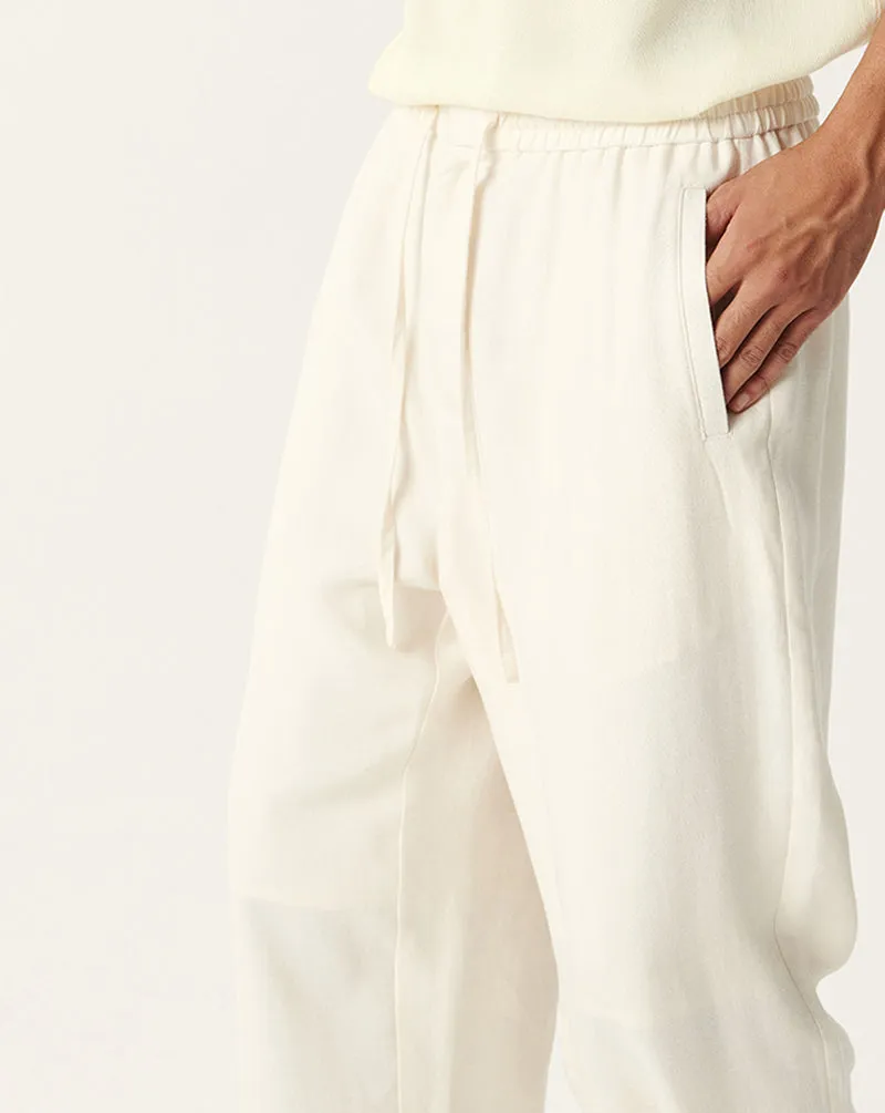 Beige Tencel Linen Pants