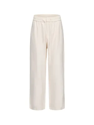 Beige Tencel Linen Pants