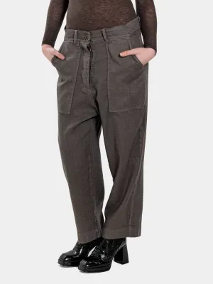 Belted Patch Pocket Trousers