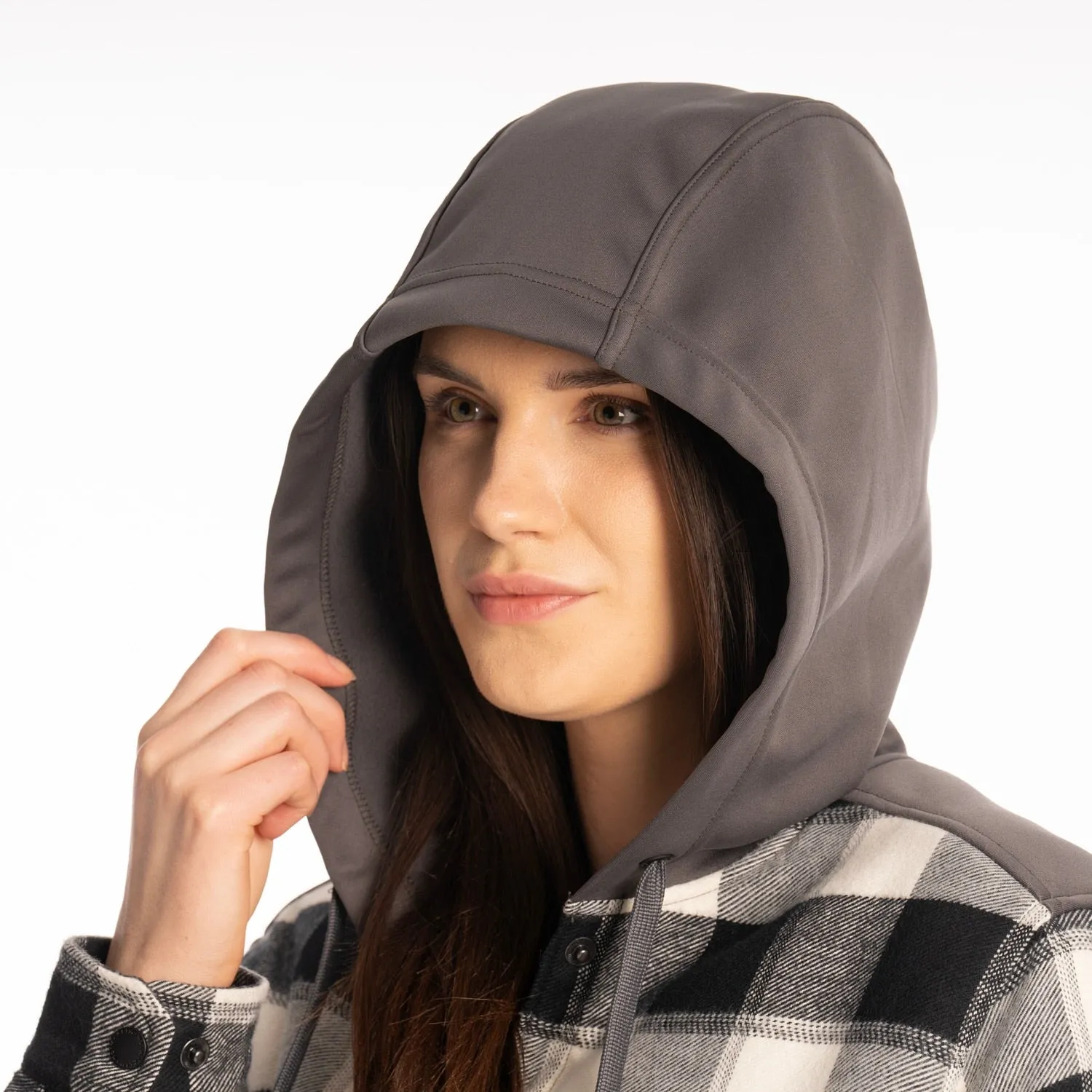 Big Sky Fleece Lined Women's Flannel Hoodie