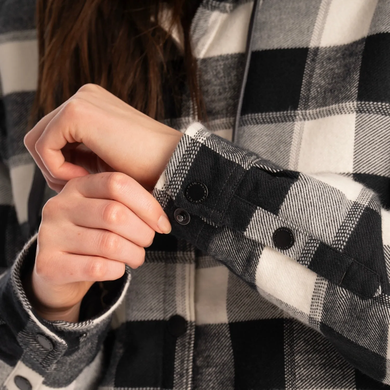 Big Sky Fleece Lined Women's Flannel Hoodie