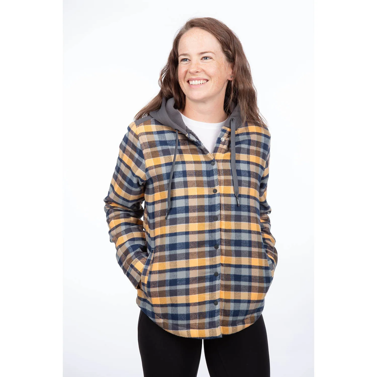 Big Sky Fleece Lined Women's Flannel Hoodie