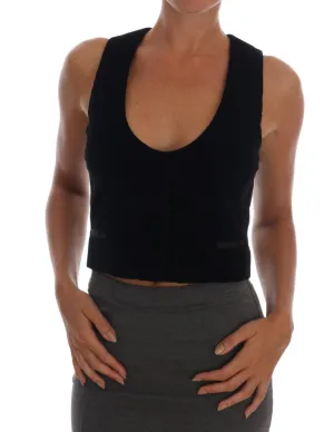Black Velvet Dress Vest