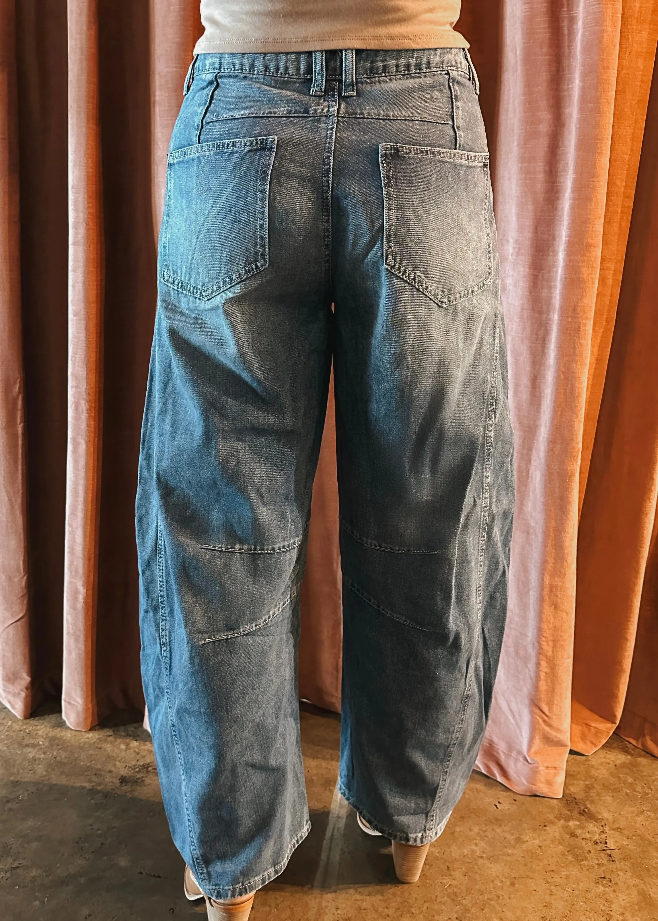 Blue Jean Baby Barrel Jeans
