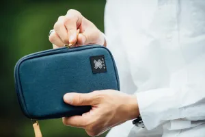 Blue Urban Wallet / Pouch With Zipper