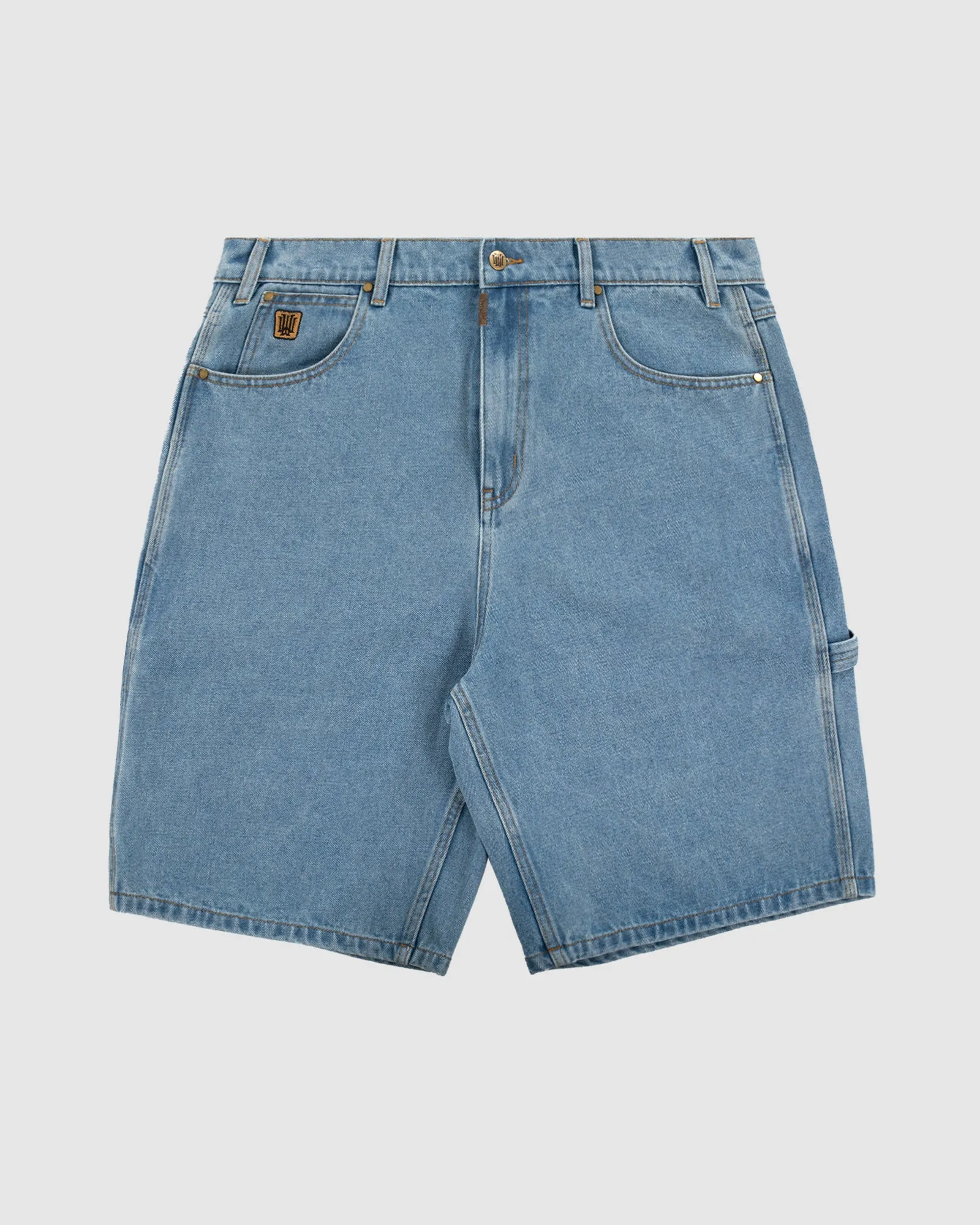 BOOSTER DENIM SHORT - WASHED BLUE