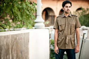 Brown Safari Style Shirt