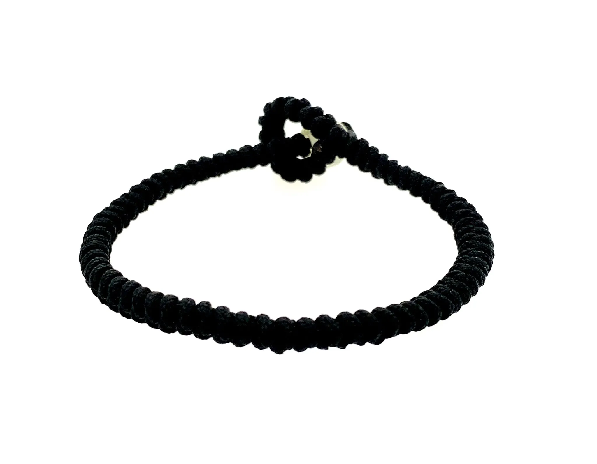 Burmese Jadeite Ancient Coin Toggle Men's Silk Bracelet
