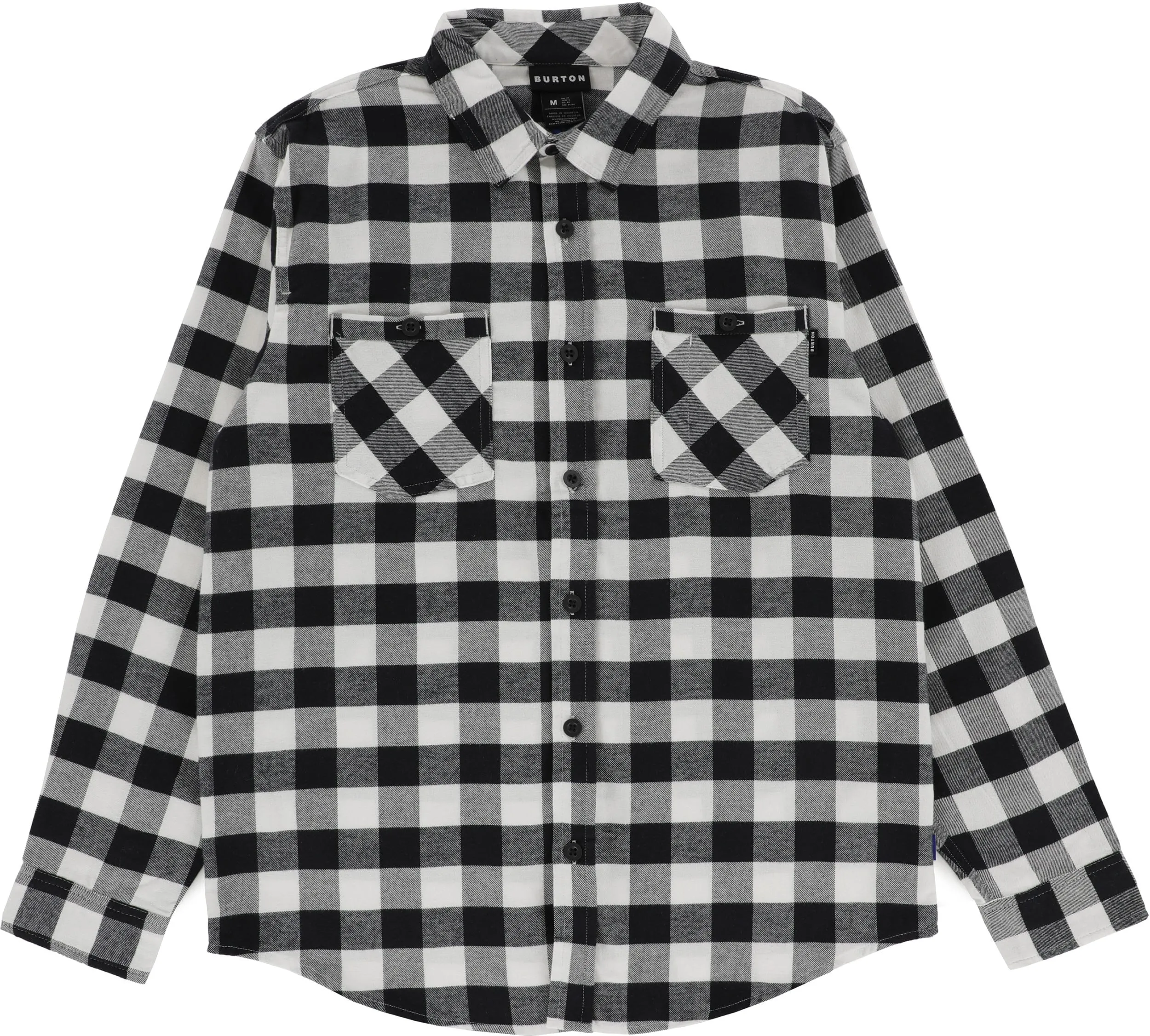 BURTON Favourite Long Sleeve flannel shirt - Stout White Buffalo Plaid