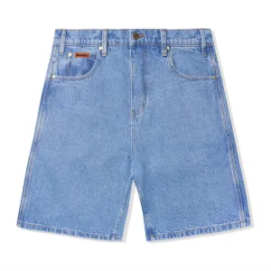 BUTTER GOODS BAGGY DENIM SHORTS - WASHED INDIGO