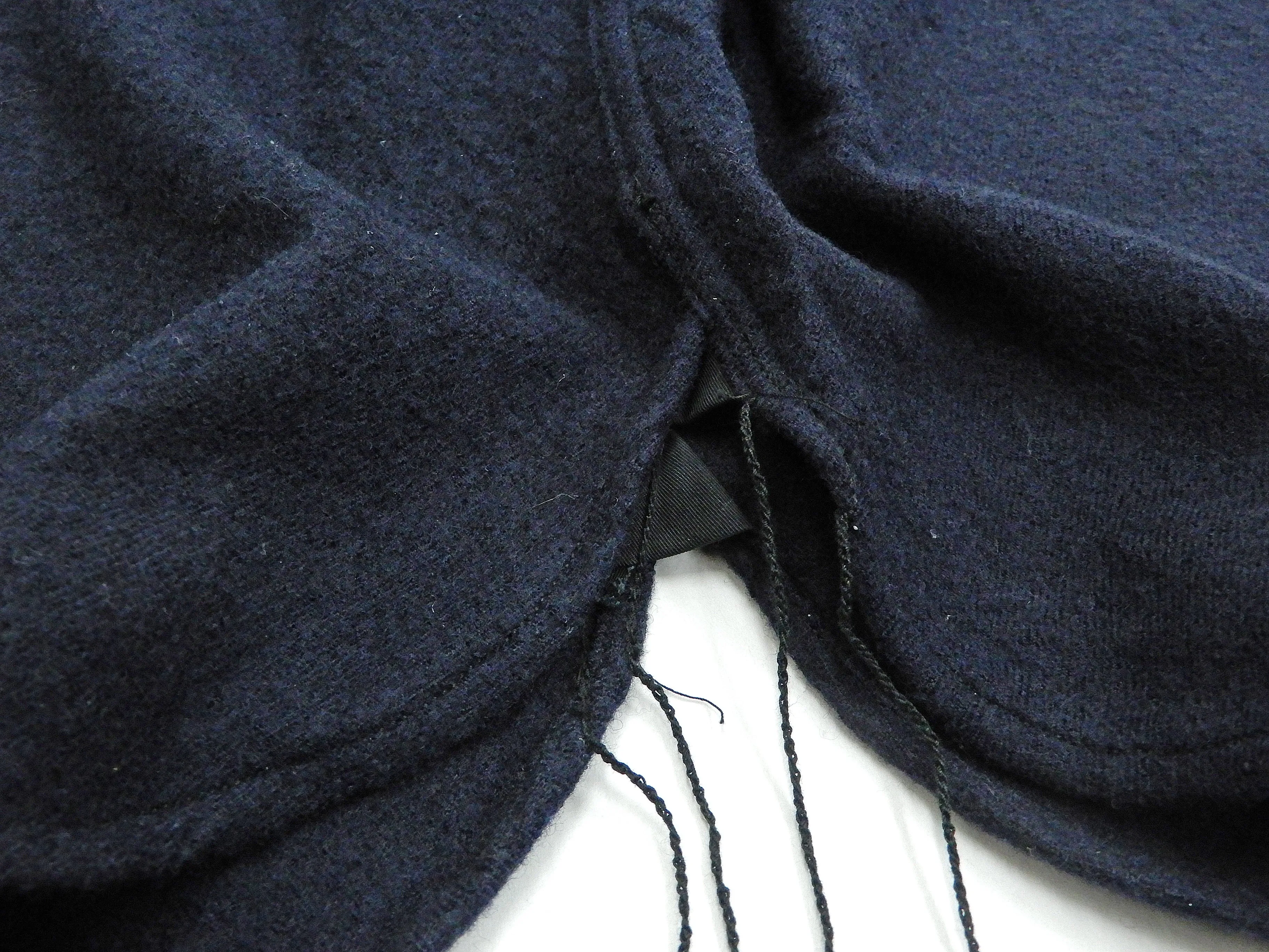 Buzz Rickson US Navy CPO Shirt Mens Plain Long Sleeve Wool-Flannel Shirt BR24961 Navy-Blue
