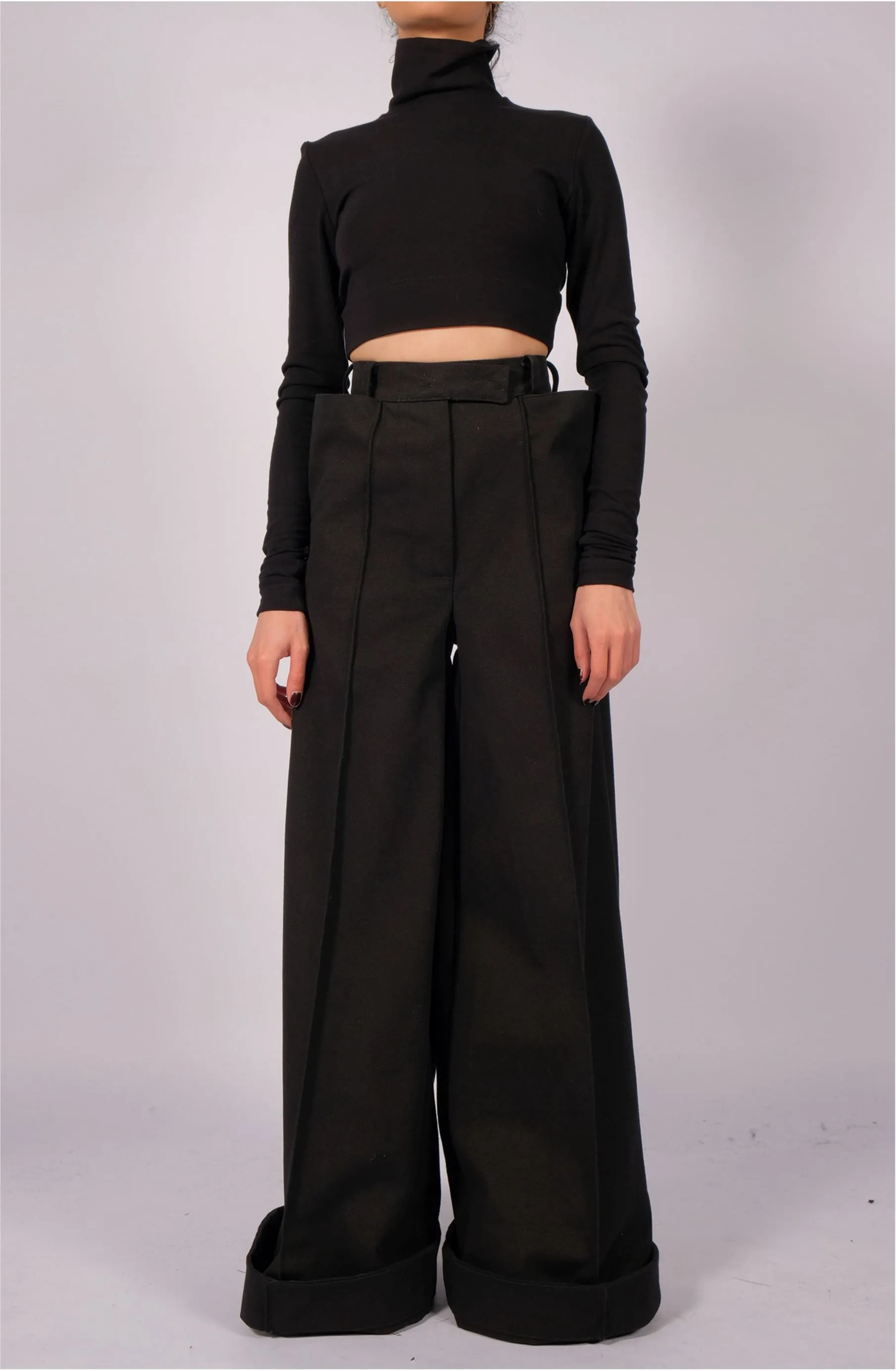 Canvas Wide Trousers