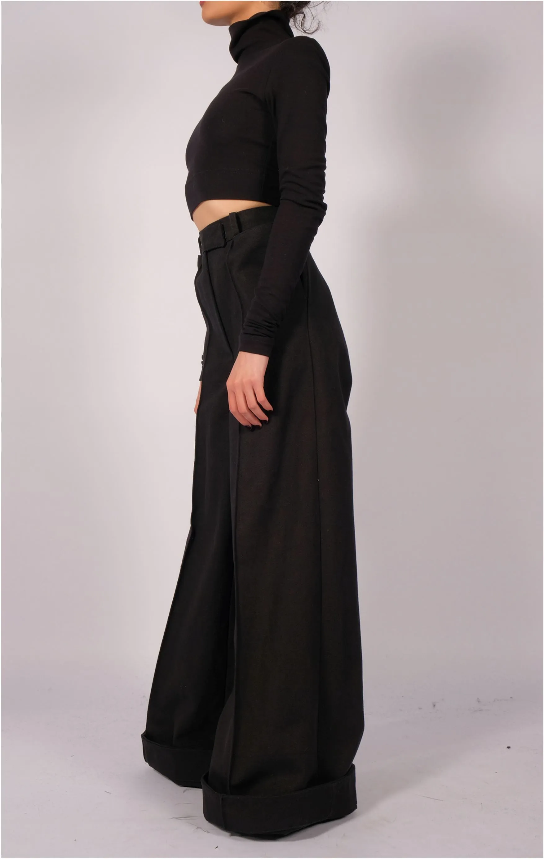 Canvas Wide Trousers