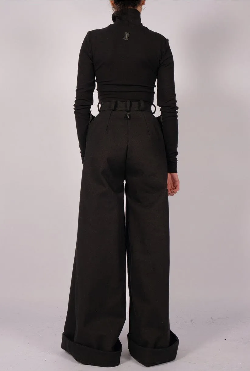 Canvas Wide Trousers