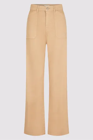 CARANCE WIDE-LEG LINEN COTTON JEANS