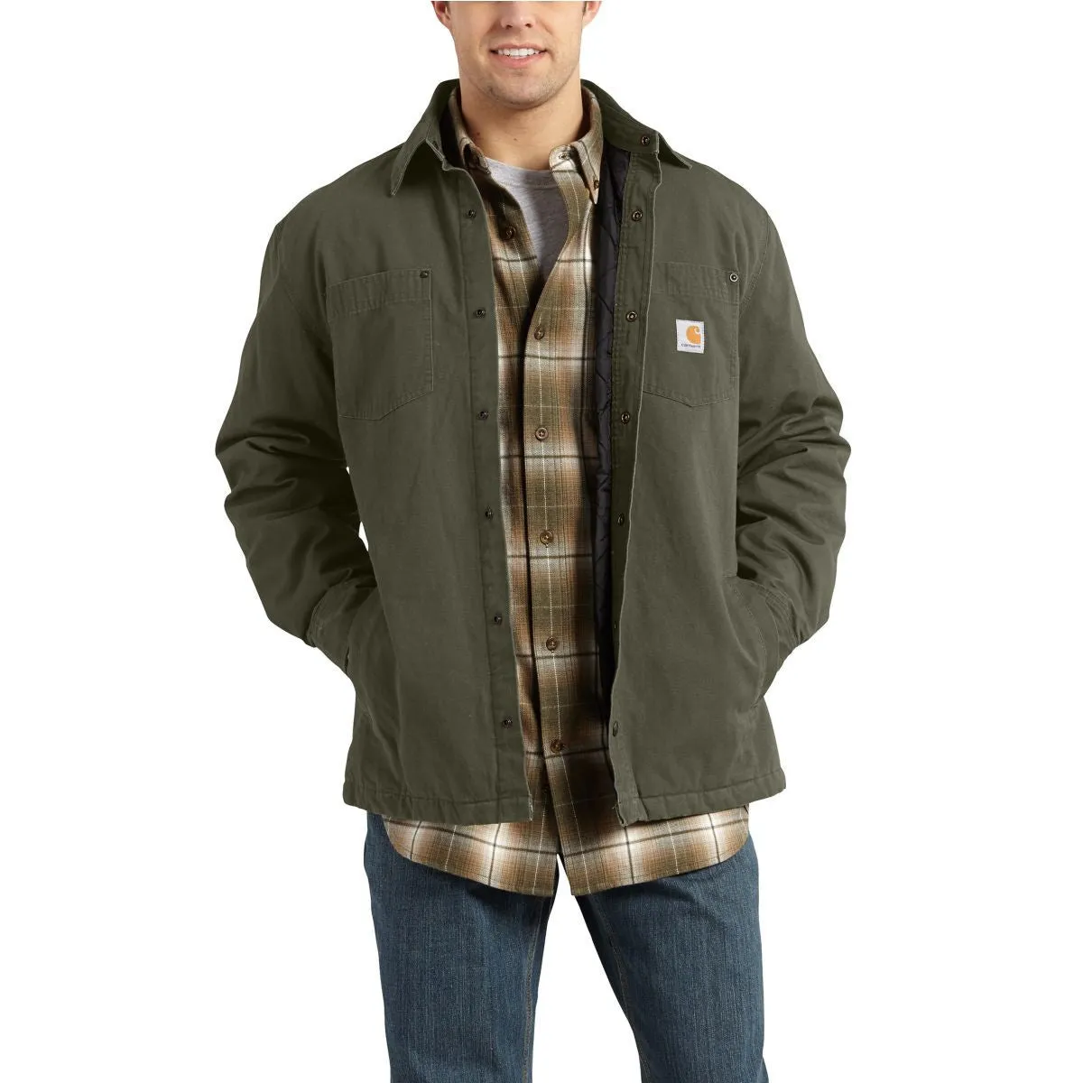 Carhartt Men's Moss Chatfield Ripstop Shirt Jacket