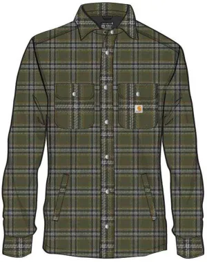 Carhartt Sherpa Lined Flannel Shirt, Green