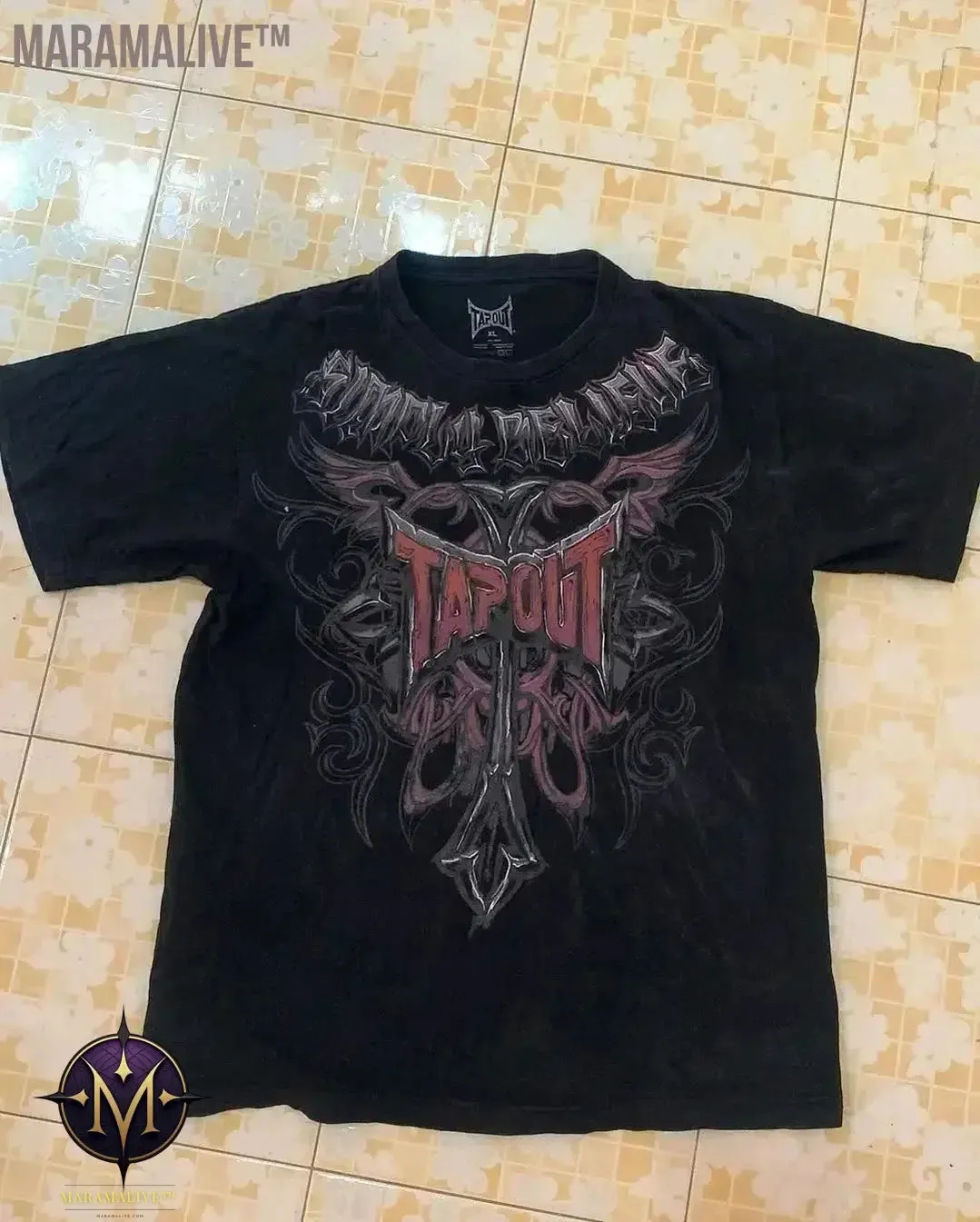 Casual Y2K Hip-Hop Gothic Print T-shirt for Men and Women Short-Sleeved Streetwear Fashionable Retro Top
