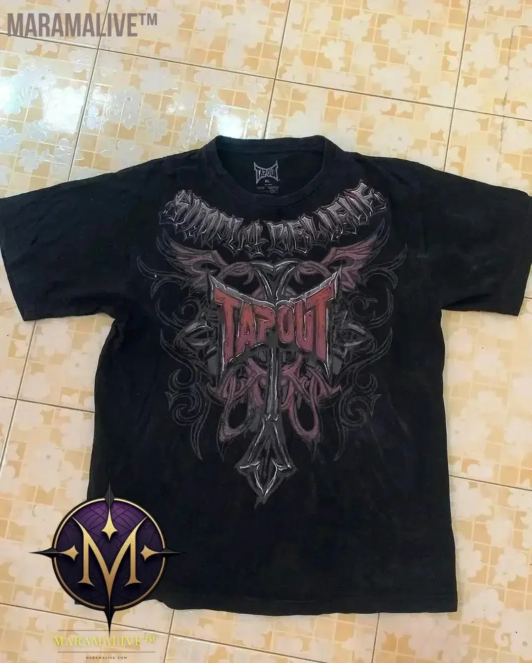 Casual Y2K Hip-Hop Gothic Print T-shirt for Men and Women Short-Sleeved Streetwear Fashionable Retro Top