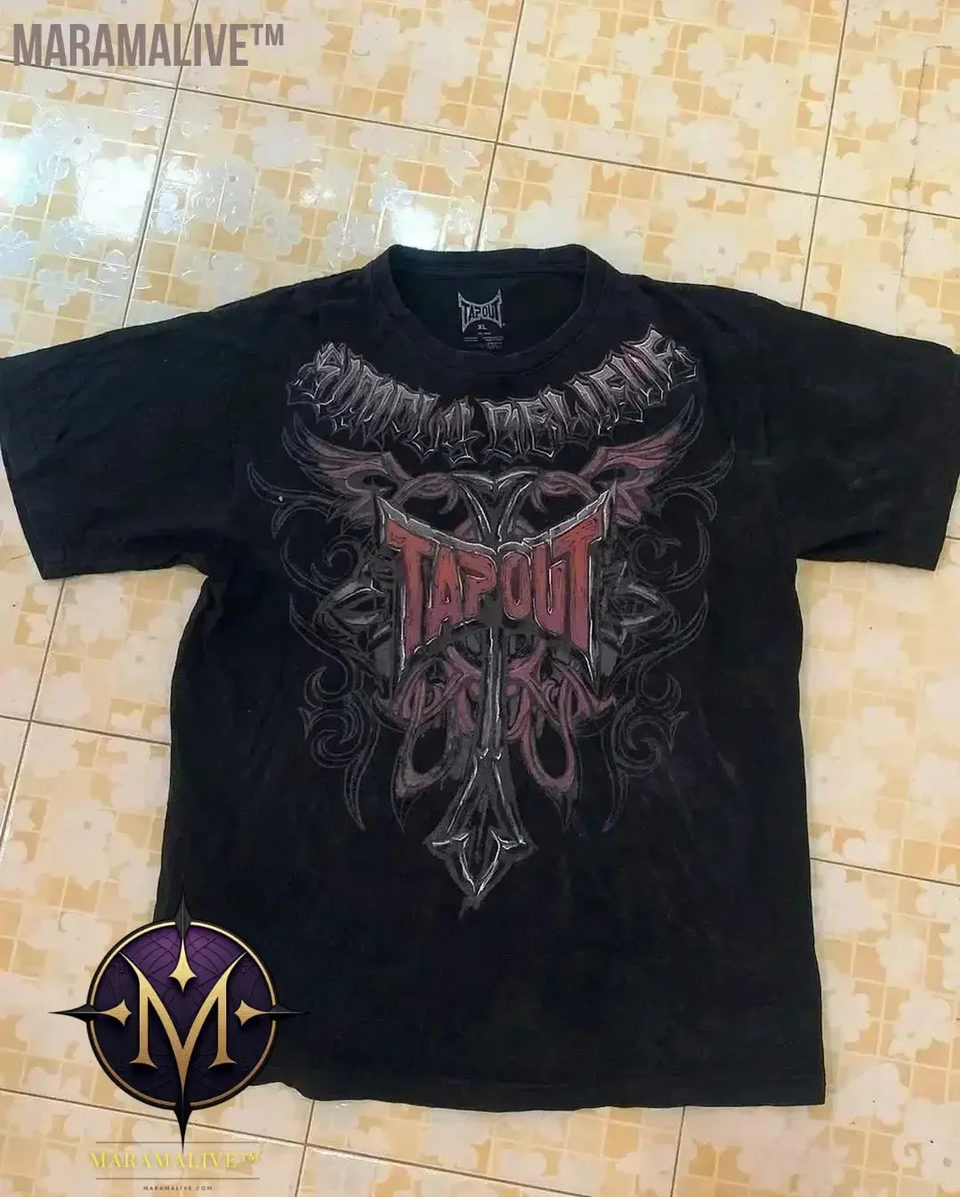 Casual Y2K Hip-Hop Gothic Print T-shirt for Men and Women Short-Sleeved Streetwear Fashionable Retro Top