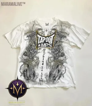Casual Y2K Hip-Hop Gothic Print T-shirt for Men and Women Short-Sleeved Streetwear Fashionable Retro Top