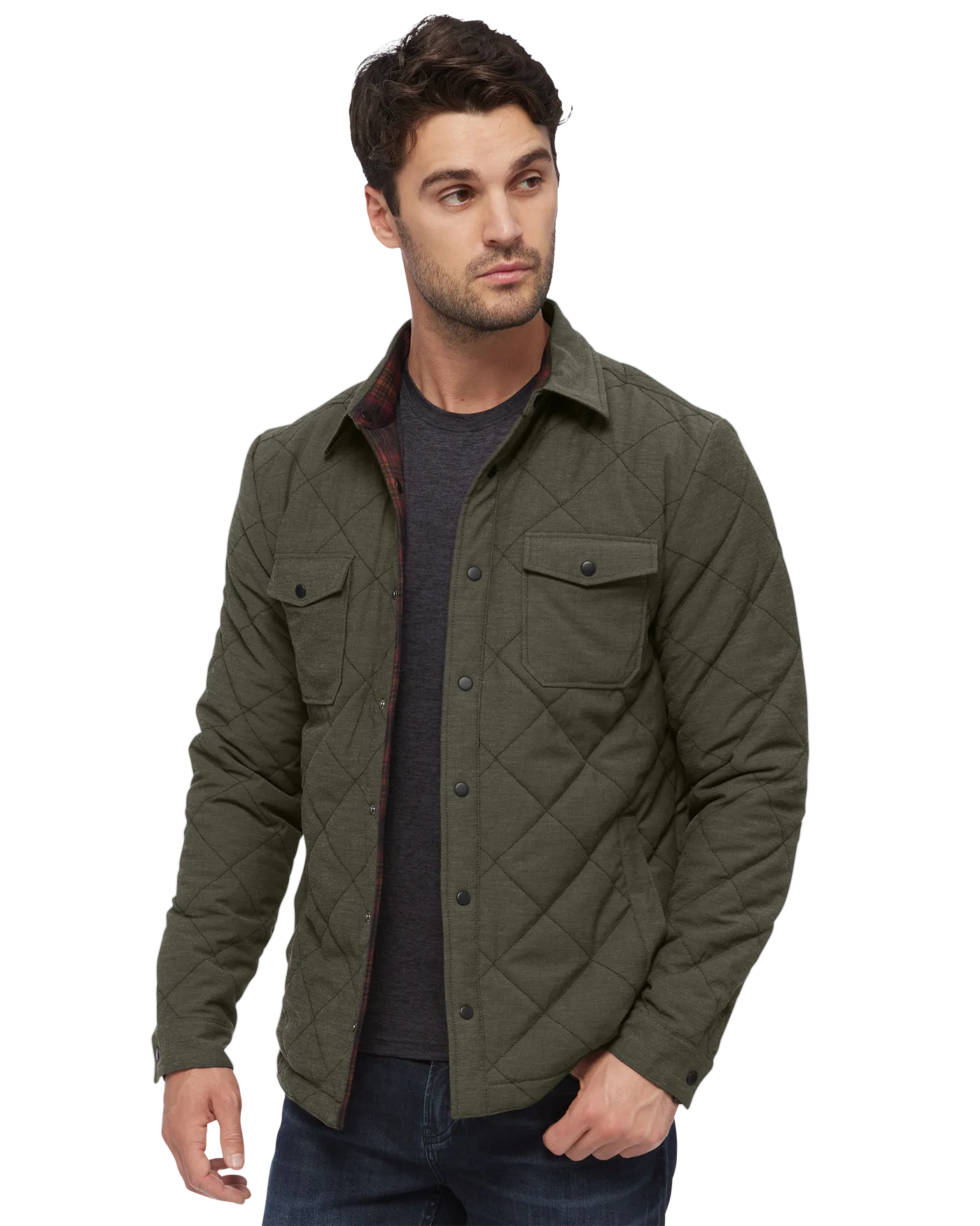 CHAPIN FLANNEL-LINED QUILTED JACKET
