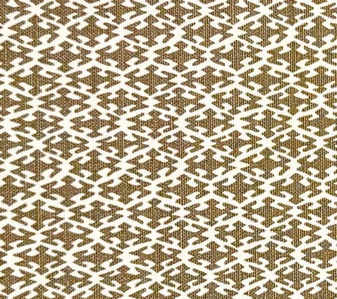 China Seas Fabric: Izmir - Custom Khaki on Tinted Belgian Linen / Cotton
