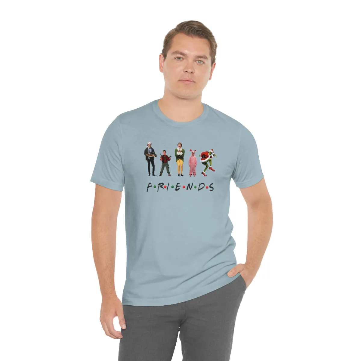 Christmas Friends-Unisex Jersey Short Sleeve Tee