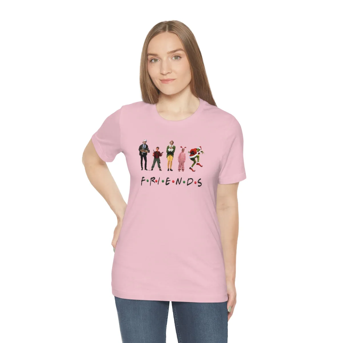 Christmas Friends-Unisex Jersey Short Sleeve Tee