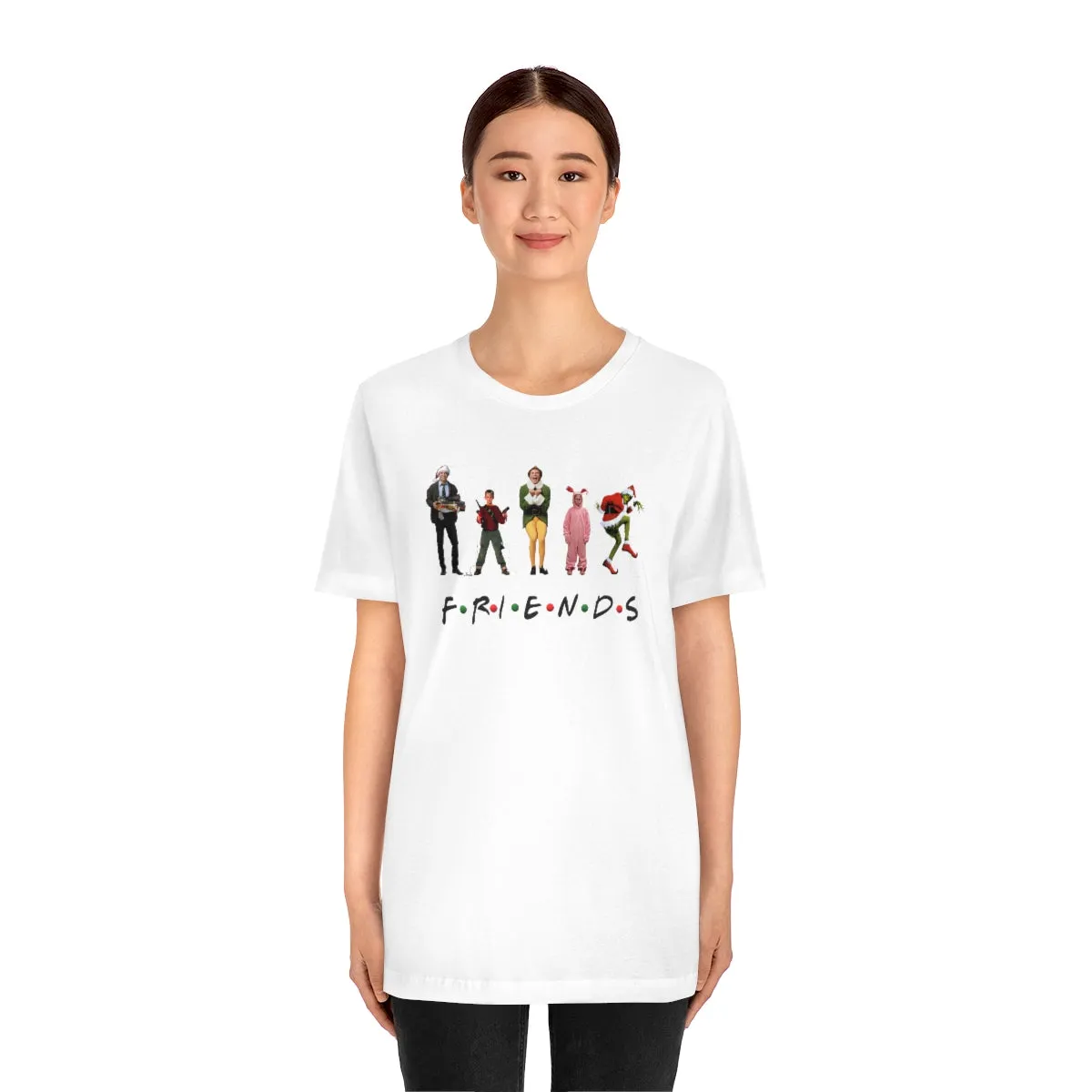 Christmas Friends-Unisex Jersey Short Sleeve Tee