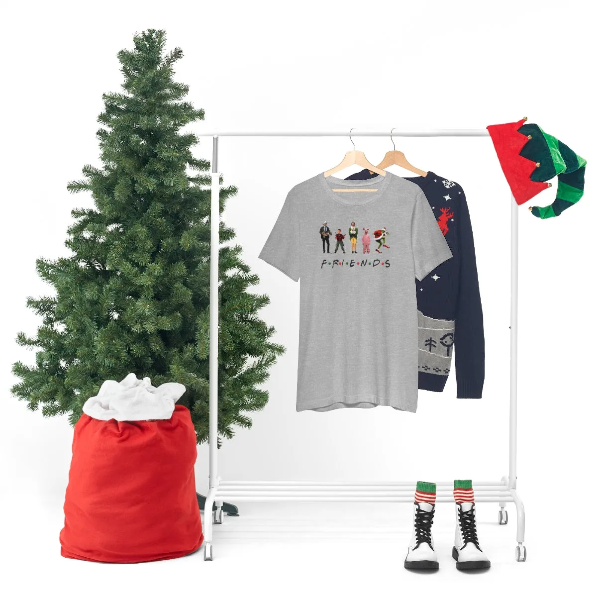 Christmas Friends-Unisex Jersey Short Sleeve Tee