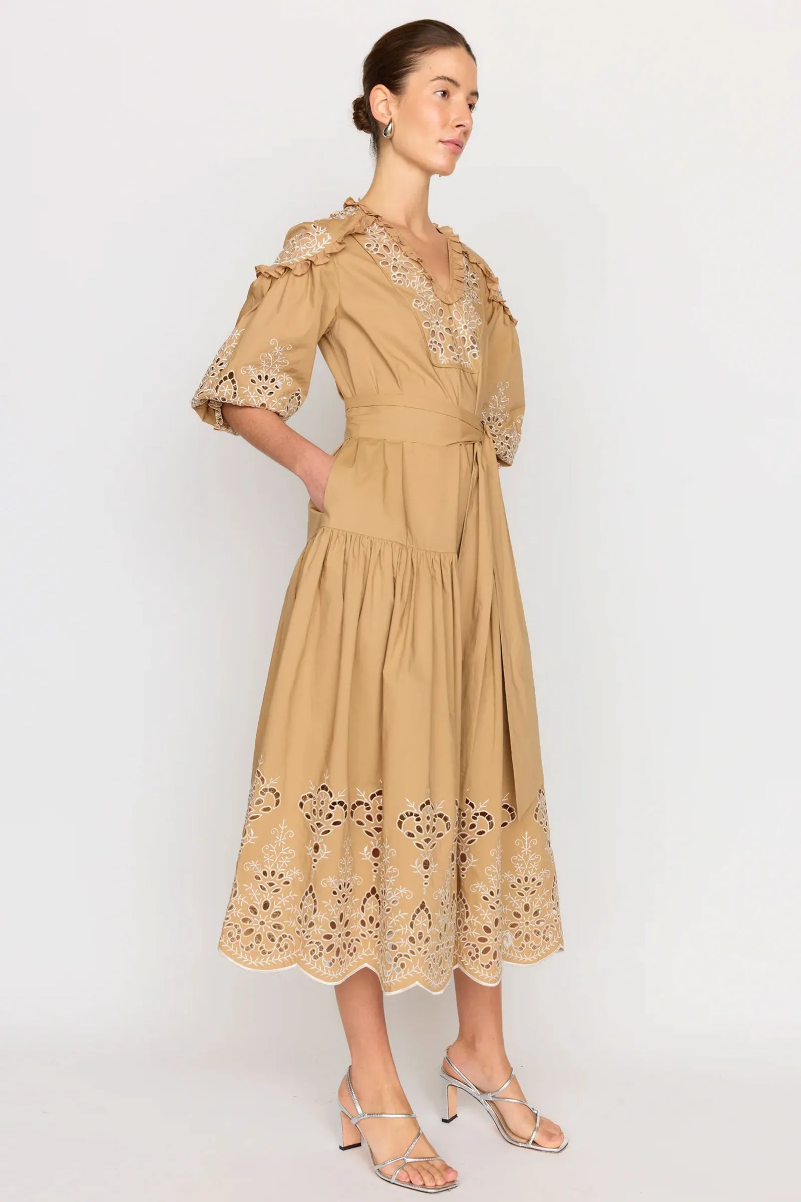 Christy Lynn Hadley Dress in Khaki