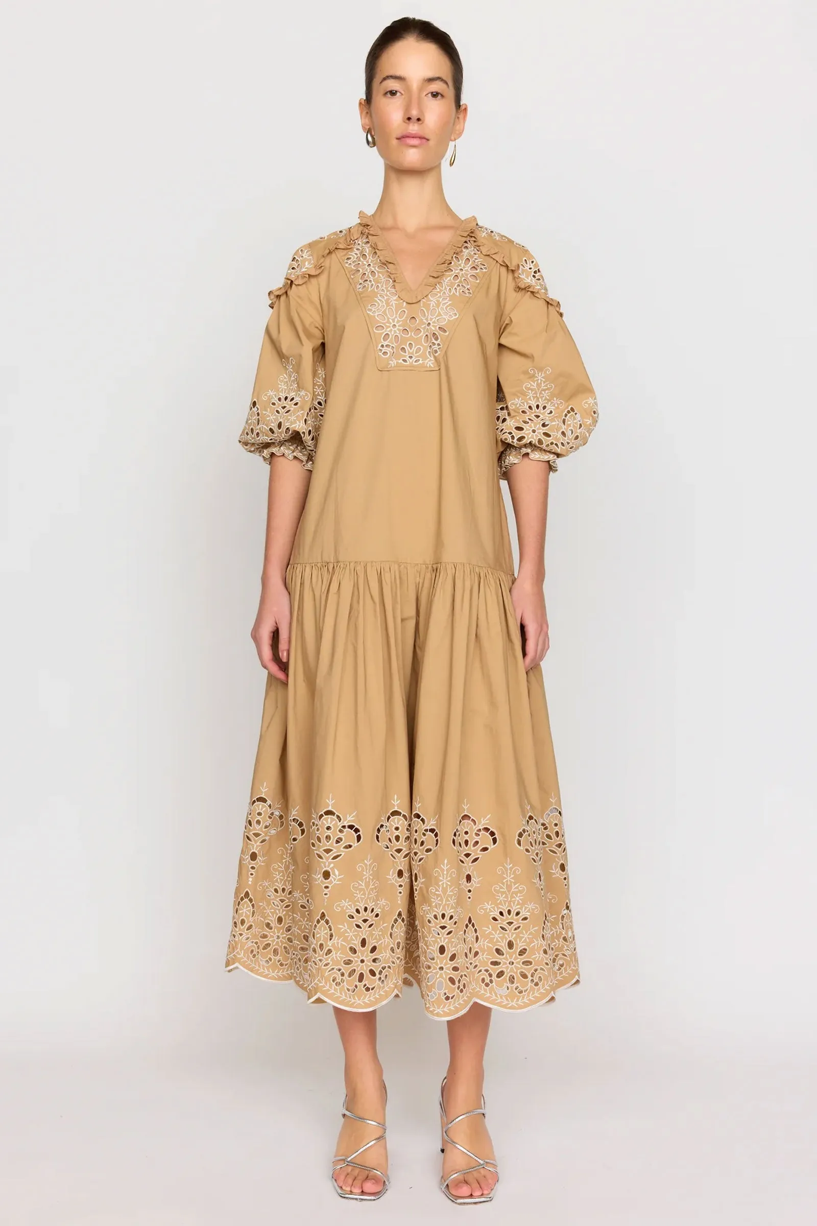 Christy Lynn Hadley Dress in Khaki