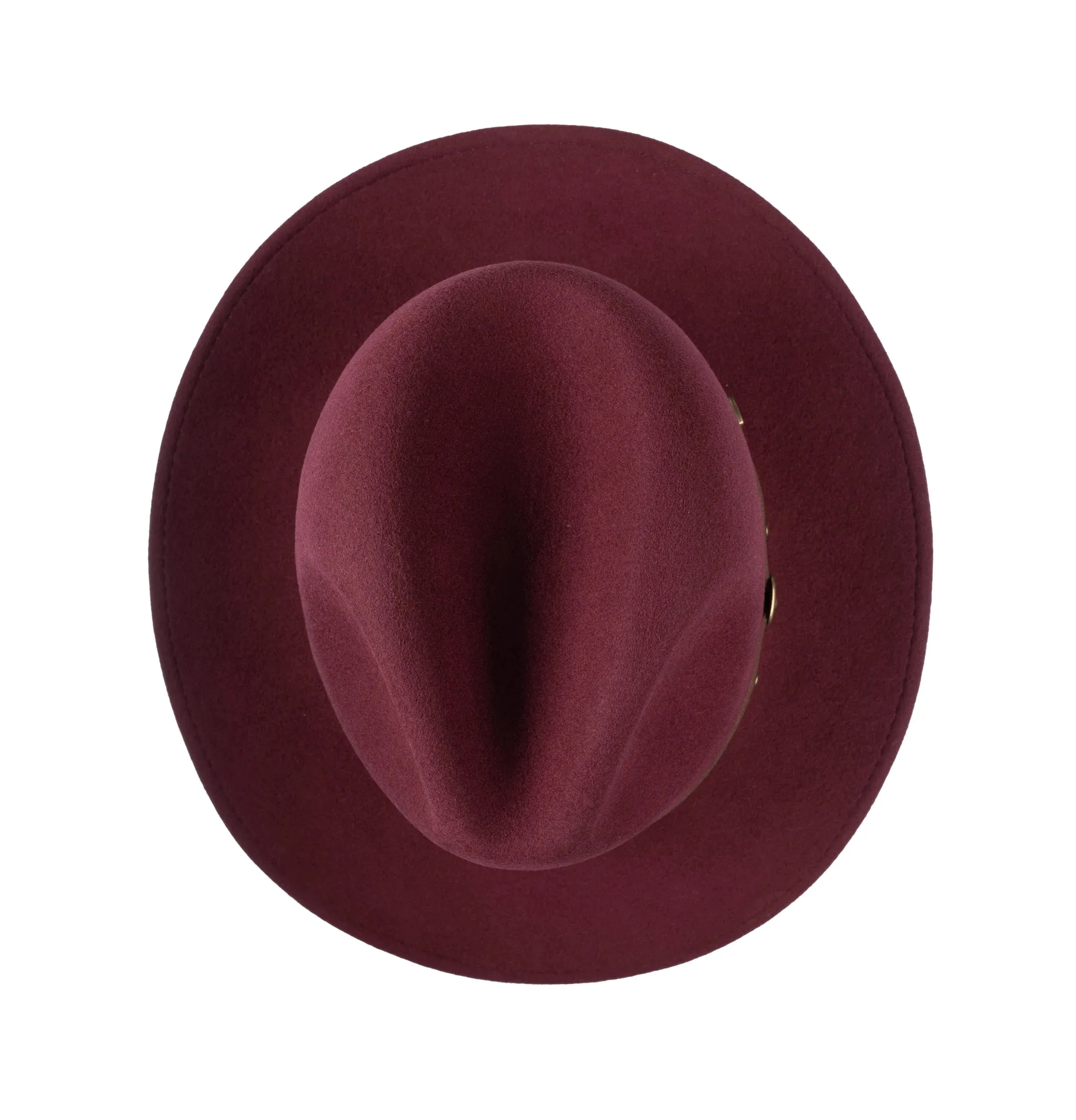 CHRISTYS' Crushable Wool Felt Safari Hat - Maroon