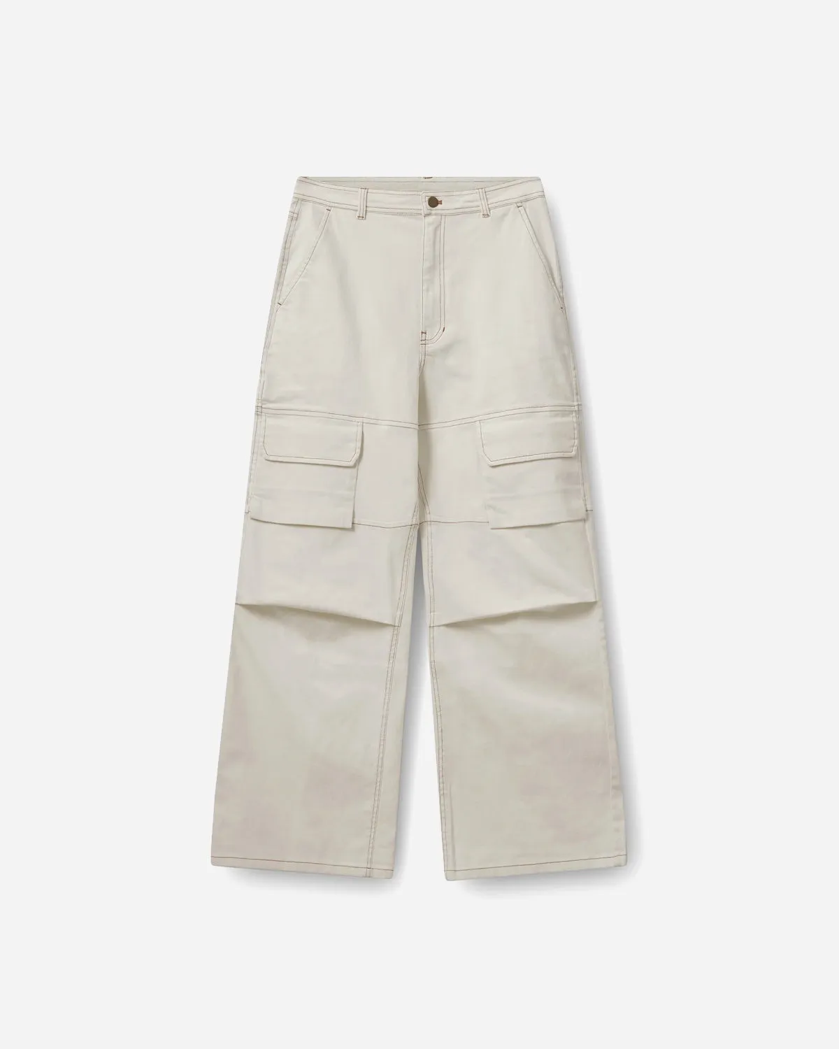 Classic box jeans - Cream White