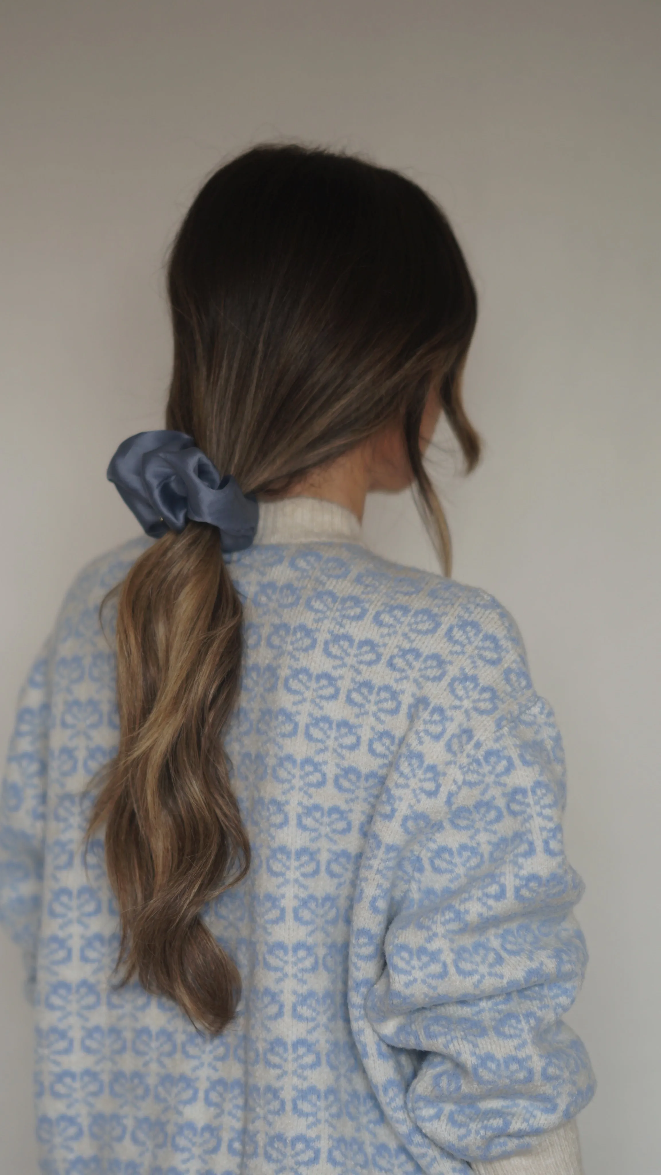 CORA PONY WRAP ORGANZA - BLUEJAY