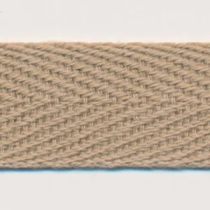 Cotton Herringbone Tape #162 Cream Khaki