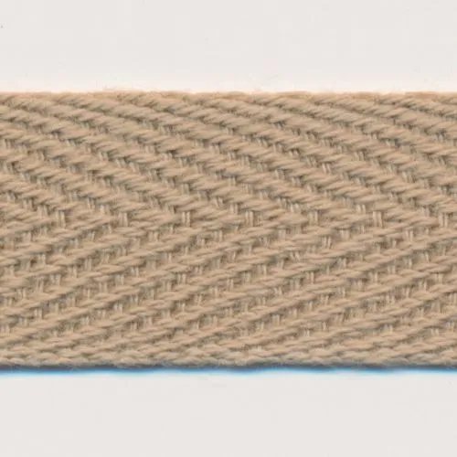 Cotton Herringbone Tape #162 Cream Khaki